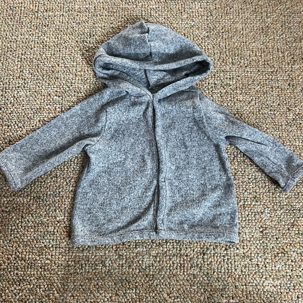 Old Navy Baby Marled Knit Buttondown Hoodie